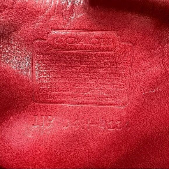 Vintage Coach Soho Back Sac 4134 Backpack Red Leather Buckle Bag - Picture 13 of 14